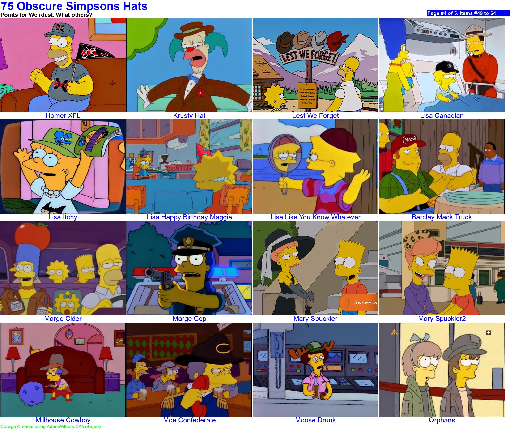 CollageC: simpsonsHats Page 4